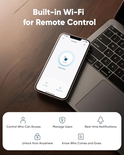 Anker eufy Security Smart Lock C30, Keyless Entry Door Lock, Built-in Wi-Fi