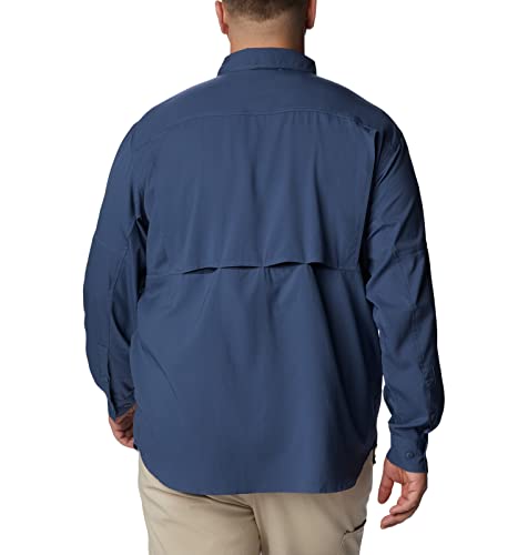 Columbia Men's Silver Ridge Utility Lite Long Sleeve, Dark Mountain, Large
