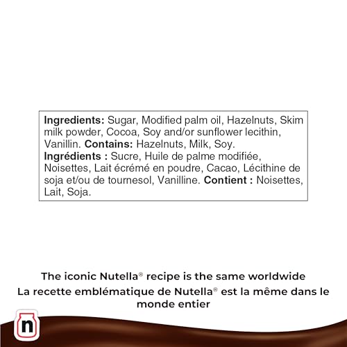 NUTELLA Hazelnut Spread with Cocoa - 1 kg Jar