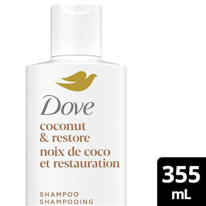 Dove Coconut Restore Damage Therapy Shampoo & Conditioner, 355 mL, 4 Pack