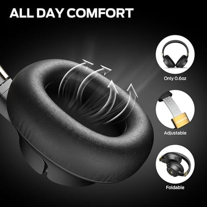 Monster Persona SE ANC Active Noise Cancelling Headphones, Wireless Bluetooth Headphones Over Ear, 60H Playtime, HiFi Stereo Audio, Deep Bass, Built-in Mic, Bluetooth Headphones for Home Office Travel