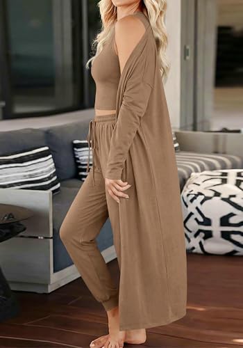 BTFBM Lounge Sets For Women 3 Piece Lightweight Sweatsuit Womens Clothes