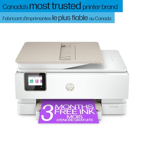 HP Envy Inspire 7958e Wireless Color Inkjet Printer, Print, scan, Copy, Easy Setup, Mobile Printing, Best for Home, Instant Ink with HP+, 3 Months Instant Ink Included