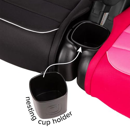 Diono Connect3 R 2-in-1 High Back Booster, Slim Fit 3-across in Many Mid-Sized Sedans and SUVs, For Children from 40-120 lbs., Lightweight with Cupholder, Black Storm