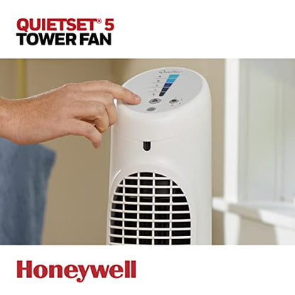 Honeywell QuietSet Whole Room Tower Fan, White, HYF260WC