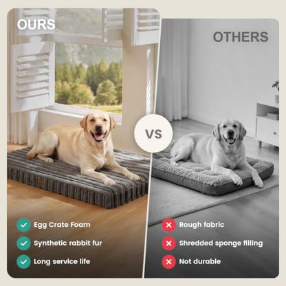 COZY KISS Orthopedic Washable Dog Bed for Puppies & Cats, Removable, Grey