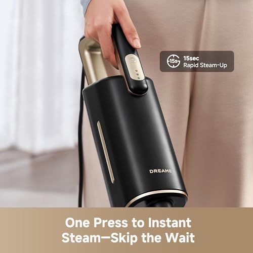 DREAME SH10 Steam Mop with Detachable Handheld Steamer, 13-in-1 Portable Steam Cleaner, 3.8 lbs Lightweight Body, 15sec Steam-Up, 212℉ Steam Cleaning, 350ml Water Tank, Safety System