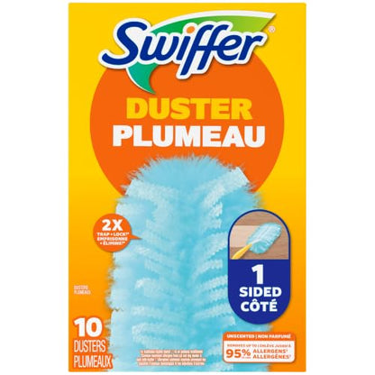 Swiffer Dusters Refill for Cleaning, Feather & Microfiber Duster Alternative, Unscented, 10 Count