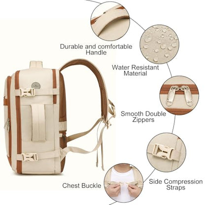 Travel Backpack for Women, Carry On Backpack Flight Approved