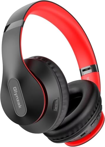 Glynzak Wireless Bluetooth Headphones Over Ear V6.0 HiFi Stereo with Mic