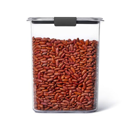 Rubbermaid Brilliance Airtight Food Storage Container | Pantry Storage Container for Flour, Sugar, and Rice | 3.7 L (16 Cup)