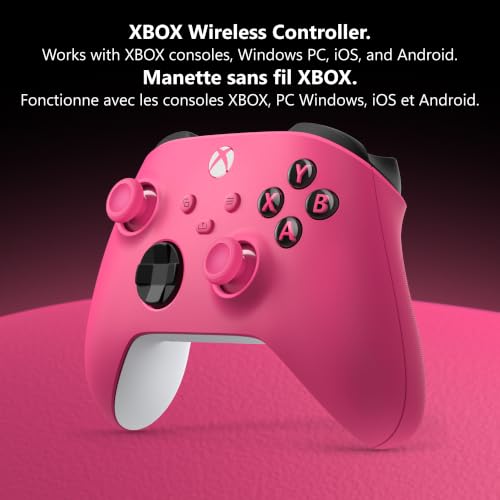 XBOX Wireless Controller – Deep Pink – for XBOX Series X|S, XBOX One, PCs, TVs, mobile, and more