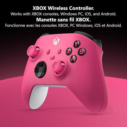 XBOX Wireless Controller – Deep Pink – for XBOX Series X|S, XBOX One, PCs, TVs, mobile, and more