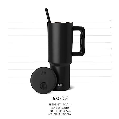 Simple Modern Disney 40 oz Tumbler with Handle & Straw Lid | Insulated Stainless Steel Water Bottle Travel Mug | Gifts for Women Her | Trek Collection | 40oz | Winnie The Pooh in The Wilderness