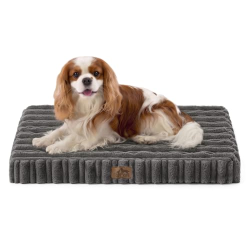 COZY KISS Orthopedic Washable Dog Bed for Puppies & Cats, Removable, Grey