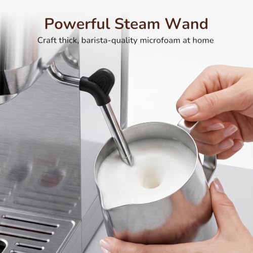 Canoly 2-in-1 Espresso Machine & Cold Brew Maker, 20 Bar, Stainless Steel
