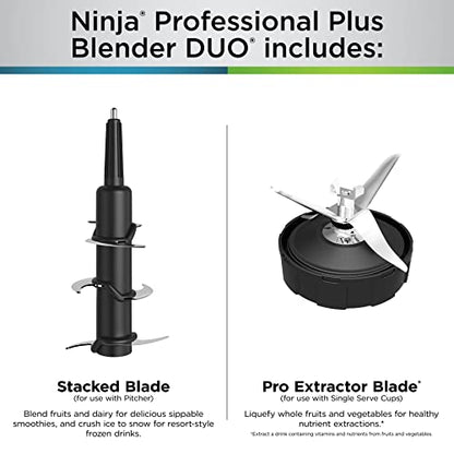 Ninja Professional Plus DUO Blender, 1400W, Auto-iQ, 72oz/2.1L, BN751C