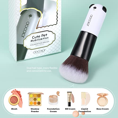 Docolor White PANDA Foundation Brush Cartoon Face Kabuki Makeup Brush
