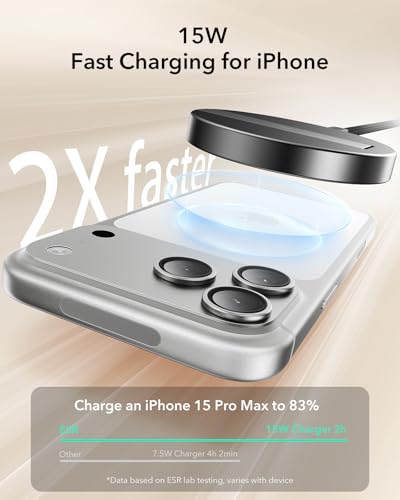 ESR for Magsafe Charger with Kickstand, 15W Magnetic Wireless Charger