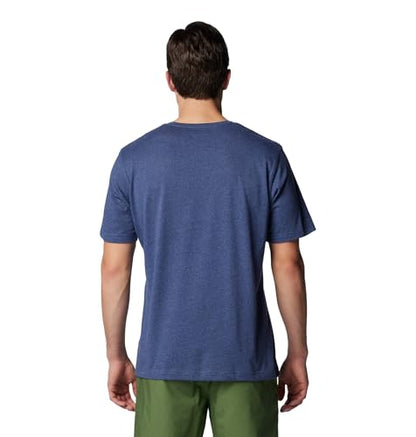 Columbia Men's Thistletown Hills Short Sleeve, Dark Mountain Heather, Large