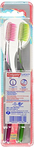 Colgate Slim Soft Advanced Ultra Soft Toothbrush, 2 Pack