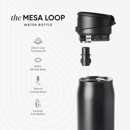 Simple Modern Water Bottle with Straw & Handle | 24oz | Blue