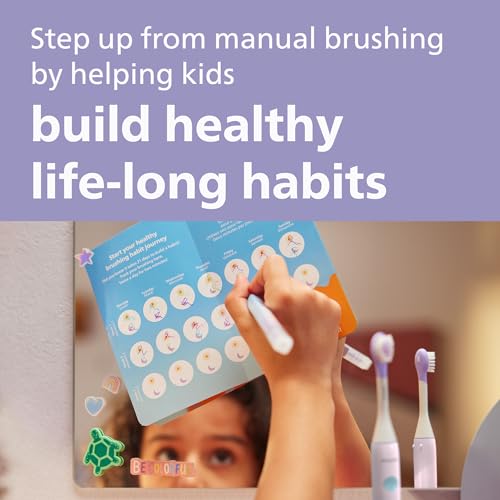 Philips One for Kids by Sonicare Battery Toothbrush, 1 Brush Head, Purple