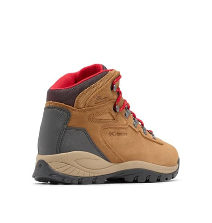 Columbia Womens Newton Ridge Plus Waterproof Amped, Elk/Mountain Red, 11