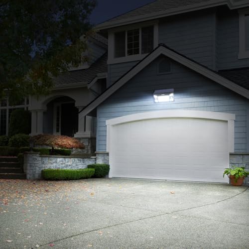 intelamp Solar Lights Outdoor Motion Sensor-1 Pack | 1300LM,3 Mode Solar Security Lights, Waterproof Solar Wall Light for House Yard Garden Garage Pathway