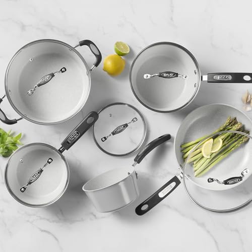 Starfrit The Rock Terra 10-Piece Ceramic Cookware Set, PFAS-Free