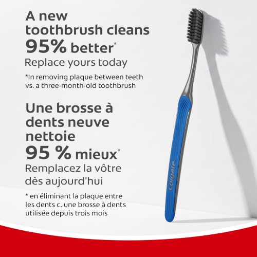 Colgate Slim Soft Charcoal Toothbrush, Ultra Soft, 2 Pack