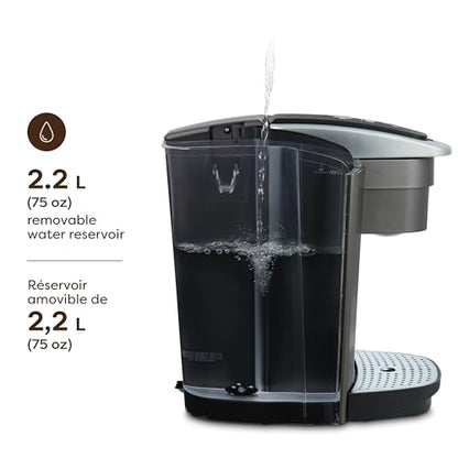 Keurig K-Elite Single Serve K-Cup Pod Coffee Maker, With Iced Brew Functionality And Quiet Brew Technology, Brushed Silver