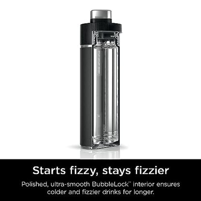 Ninja Thirsti™ 24oz Travel Bottle, Onyx Black, Keeps Drinks Cold & Fizzy, DW2401CBK (Canadian Version)