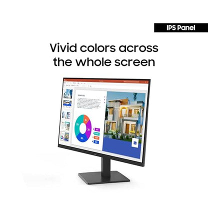 Samsung 24-inch FHD Flat Screen IPS Panel 5ms Monitor with 120 Hz Refresh Rate, Game Picture Mode & Super Slim Design (LS24F320GANXZA) - [Canada Version]