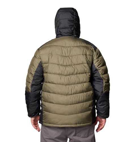 Columbia Mens Labyrinth Loop II Hooded Jacket, Stone Green/Shark, Large