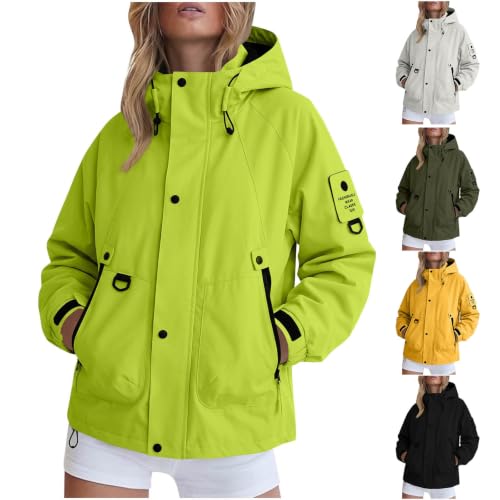 Generic Rain Jacket Women Lightweight Waterproof Windbreaker Raincoats