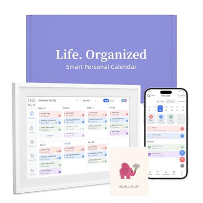 Telonxium by Sainellor Smart Digital Calendar, 10.1" WiFi Organizer