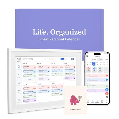 Telonxium by Sainellor Smart Digital Calendar, 10.1" WiFi Organizer