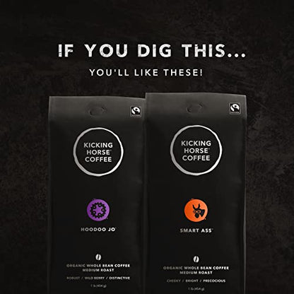 Kicking Horse Coffee, Cliff Hanger Espresso, Medium Roast, Whole Bean, 1 lb - Certified Organic, Fairtrade, Kosher Coffee