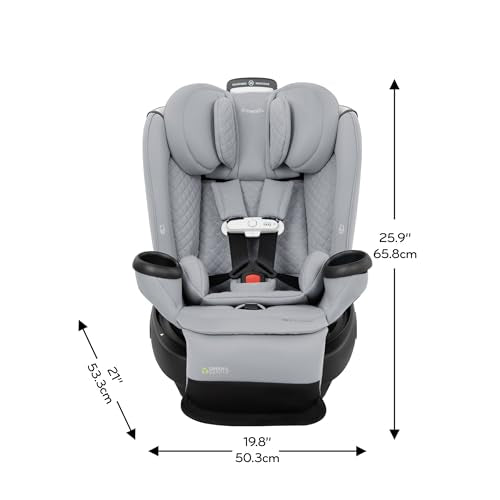 Evenflo Revolve360 Extend All-in-One Rotating Car Seat with Green & Gentle Fabric - Quartz