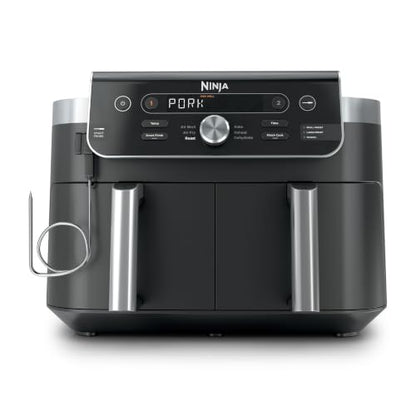 Ninja DualZone Air Fryer, 10 Qt/9.5L Smart, 6-in-1, Grey, DZ950C