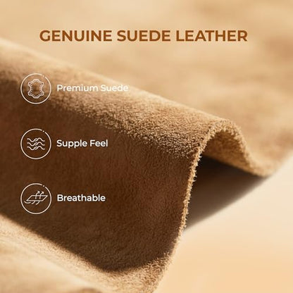 DREAM PAIRS Women's Slippers Genuine Suede,Chestnut,7