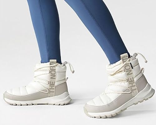 THE NORTH FACE Thermoball Lace Up Waterproof Boot, Gardenia Wht/Slvr Gy, 8