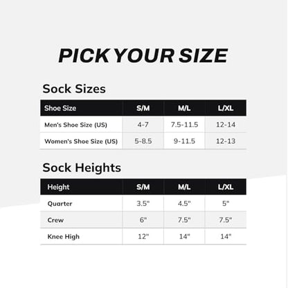 Outway Bliss Crew Socks, Moisture-Wicking with Arch Support, Size M/L