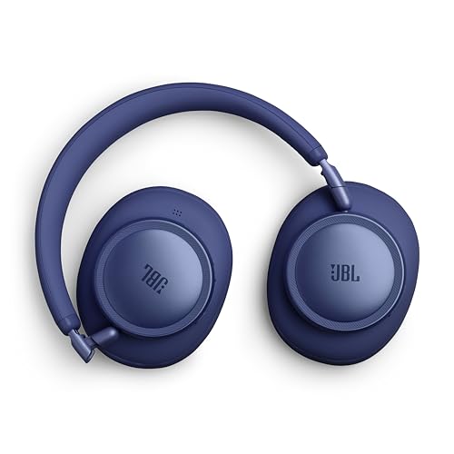 JBL Live 780NC - Wireless Over-Ear Noise Cancelling Headphones, Adaptive Noise Cancelling, Bluetooth, Foldable, 40mm Dynamic Driver - Blue