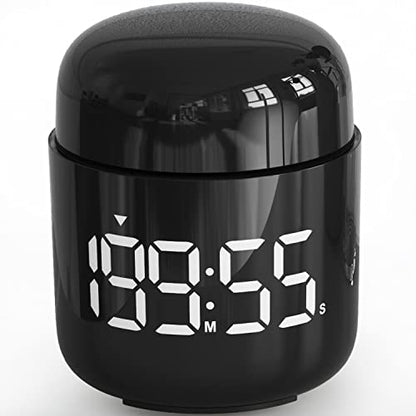 MeesMeek Kitchen Timer, 360 Rotate, Countup/Countdown, LED, Volume