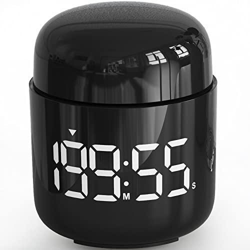 MeesMeek Kitchen Timer, 360 Rotate, Countup/Countdown, LED, Volume