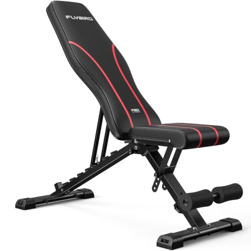 FLYBIRD Adjustable Weight Bench, Full Body Workout Bench for Home Gym