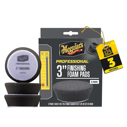 Meguiar's Professional 3" Finishing Foam Pad, 3pk, 14/CV