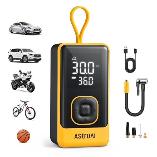 AstroAI L7 Air Tire Inflator Portable Air Compressor, 150PSI Car Bike Pump